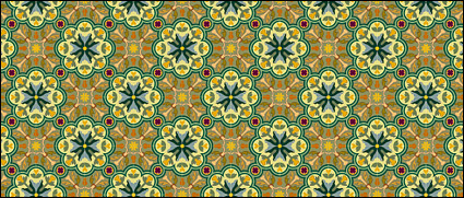 Classic tile pattern vector-2
