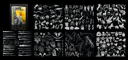 Go Media produced a full set of vector material Set10