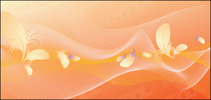 Vector lines and soft feathers material