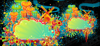 Fun color trends design elements