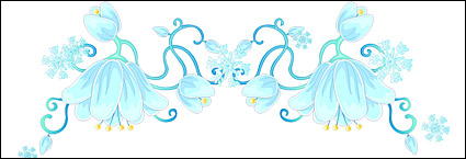 Christmas exquisite lace Vector material-4