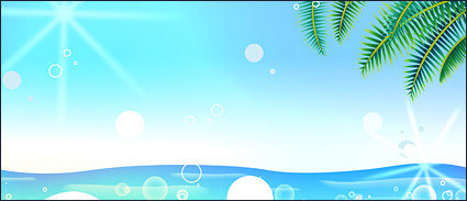 Summer Korean style background material layered psd-5