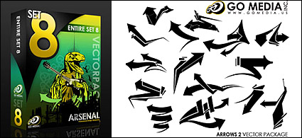 Go Media produced vector material (set8) -arrow